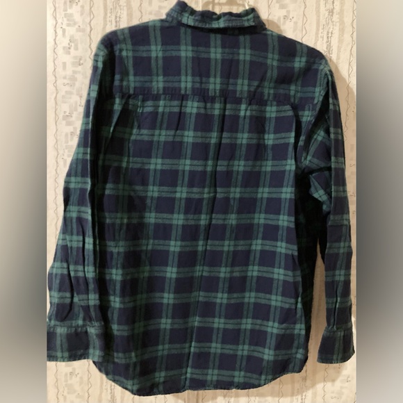 Men’s Size Large Haggar Clothing Button Down Plaid Flannel Shirt - Picture 10 of 16